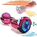 HappyBoard Elegante Bilancia da 6,5 ​​Pollici, Scooter Elettrico Autobilanciante, Ruote da Skateboard con Luce a LED, Motore 700 W Bluetooth per Bambini e Adulti (Viola)