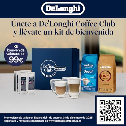 De'Longhi Perfetto La Specialista Arte, Máquina de Café Espresso y Cappuccino con Bomba, Máquina de Café en Grano, 3 Recetas Predefinidas, 8 Ajustes de Molienda, EC9155.MB, Metal/Negro