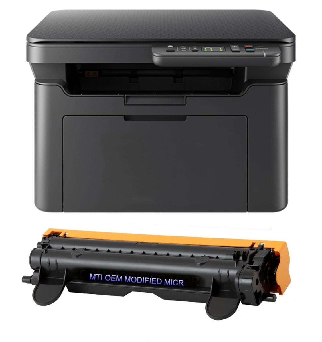 MTI Laser MA2000W Monochrome B&W Multifunction Check Printer (Print/Copy/Scan), Bundle with MTI OEM Modified TK-1242 MICR Toner Cartridge for Business Check Printing