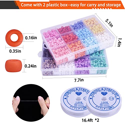 Image of Greentime Pony Beads kit,Opaque Matte Bead for DIY Friendship Necklace