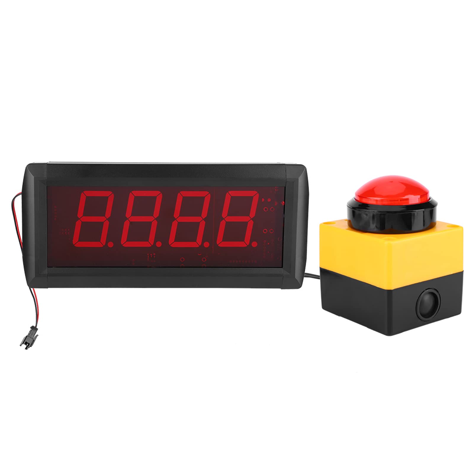 10-Sekunden-Challenge-Spiel-Timer, LED-Display, Fernbedienung, Kompakte Größe, Sichtweite Bis zu 15 m. Ziehen Sie den Kundenstrom in Einkaufszentren an (EU-Stecker)