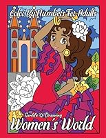 Women's World Color by Numbers for Adults: Beautiful Girls Coloring Book (Color by Number Coloring Books) B09W7FLHX6 Book Cover