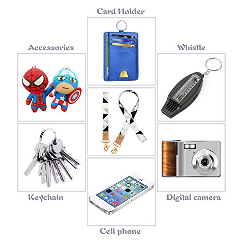 Ecovision Pack Of 2 Wrist And Neck Lanyards For Id Badges, Wristlet Keychain Holder Car Key Lanyard For Women And Men #TOP4