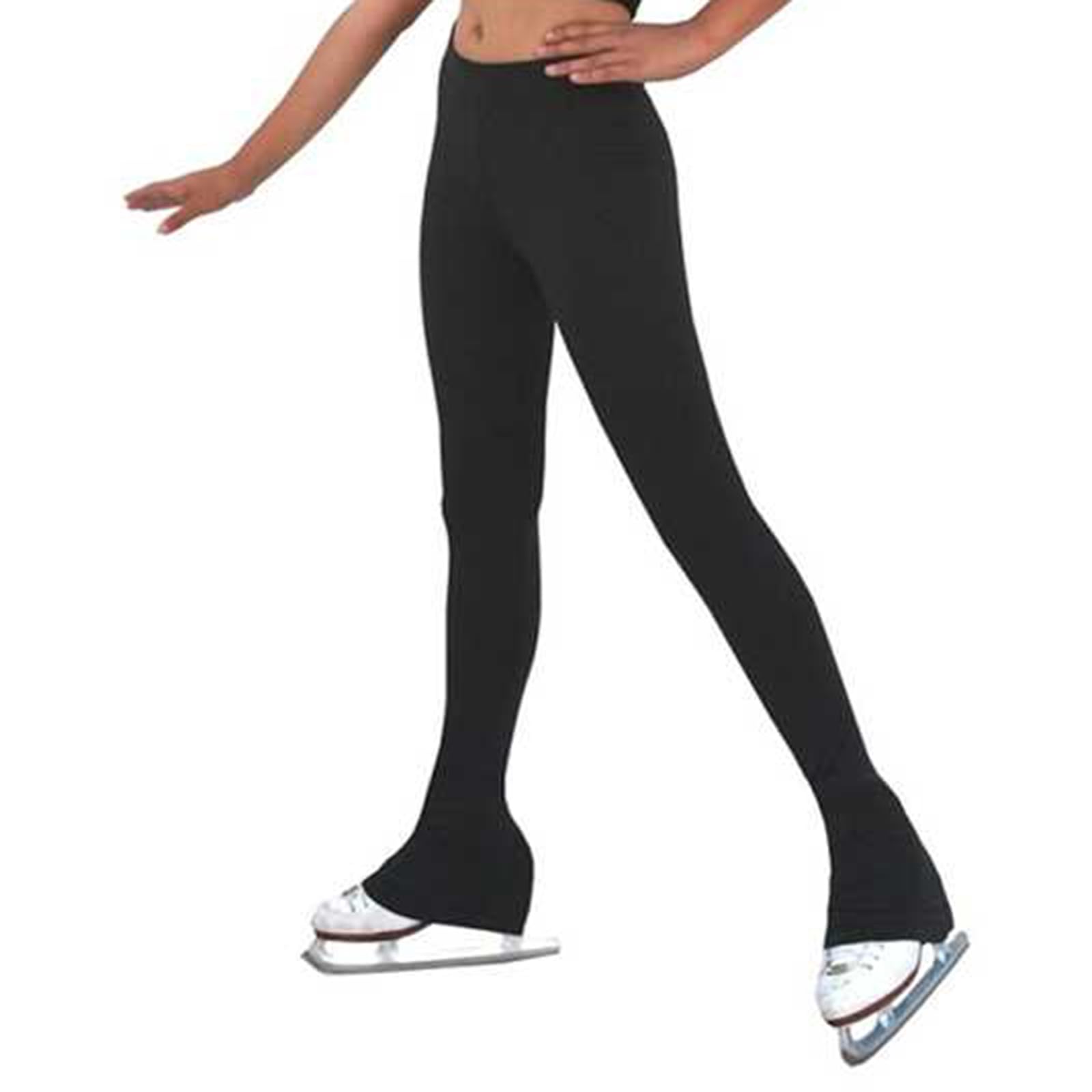 Filles Pantalons De Patinage,Legging De Patinage Artistique,Collant Patinage Artistique Femme,Solide Et éLastique,Convient Aux Jeux D'EntraîNement sur Glace