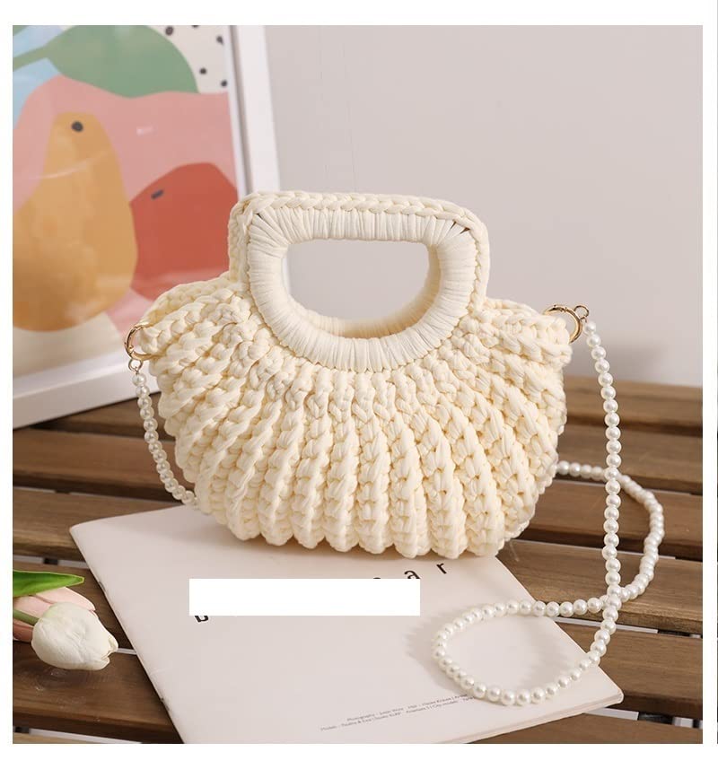 ZLXDP Handmade knitting bag wool crochet knitting material