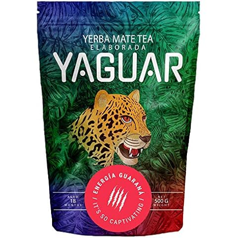 Yaguar Yerba Mate Energia Guarana Yerba Mate aux Fruits Haute teneur en caféine sans Gluten Cover