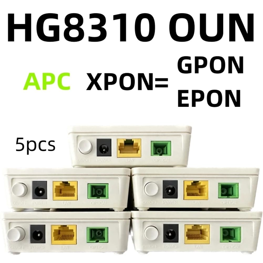 Roulé pour HG8310M XPON GPON EPON ONU HG8010H Port unique Convient pour les routeurs à terminal FTTH de classe fibre optique Prise UE Durable Installation facile à utiliser