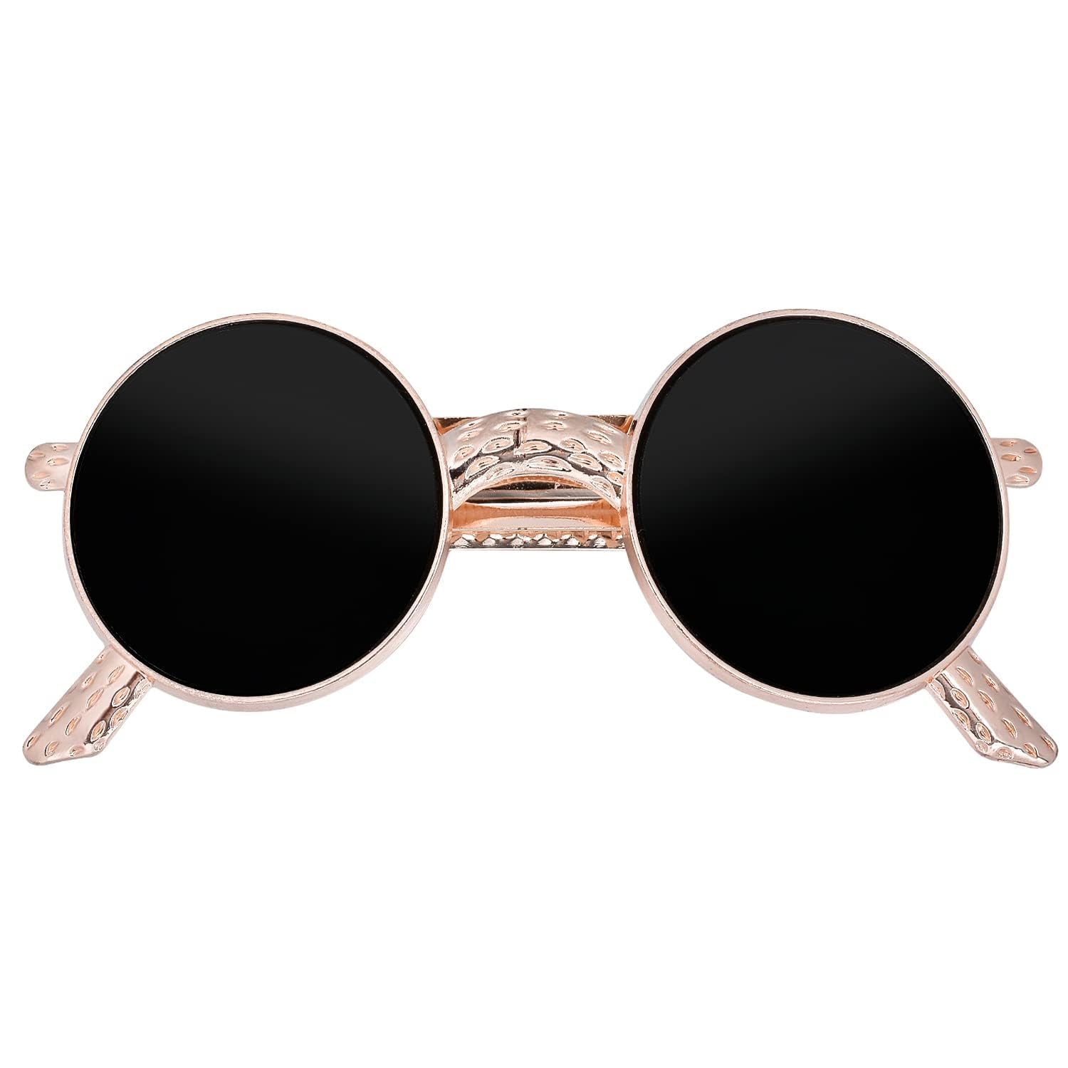 Vintage Sunglasses Hair Clip Pins Sunglasses Shape Hair Barrette Ponytail Holder Metal Hairpins Cute Hair Accessories for Women and Girls Black-image-19