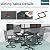 Pamapic 5-Piece Outdoor Dining Set with 4 Textilene Swivel Chairs, All-Weather Patio Furniture for Garden, Poolside, Deck, Charcoal