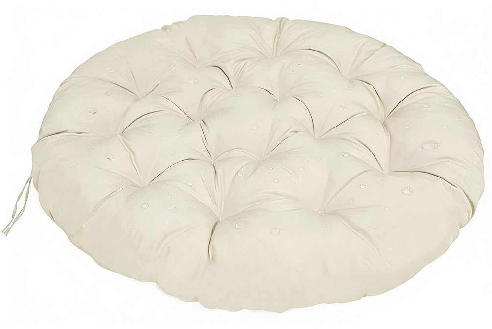 Coussin Papasan 180x180 cm imperméable pour fauteuil de jardin et nid douillet