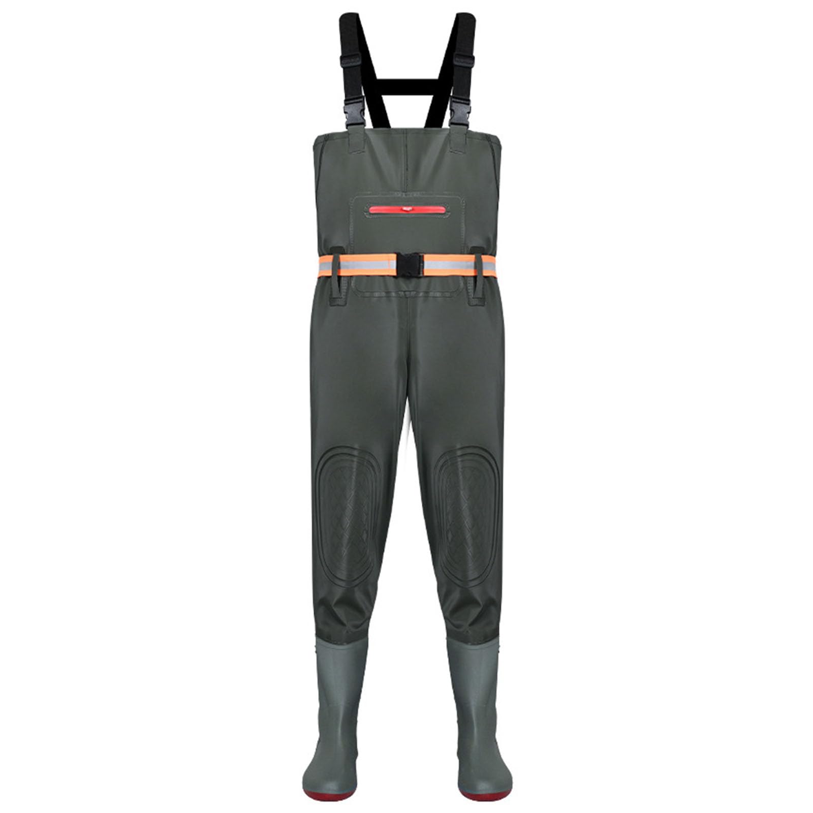 ENEN Waders Peche Homme Femme 36-46, Cuissarde de Peche Grande Taille, Nylon Composite PVC Pantalon de Bassin avec Bottes en Caoutchouc Antidérapant pour Les Travaux sous-Marins