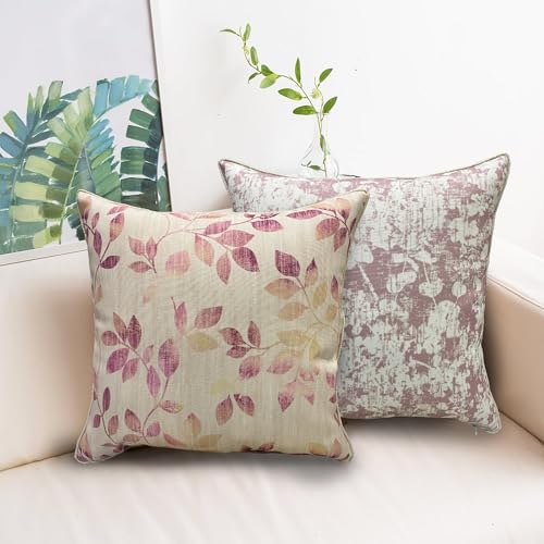Image of Reversible Cushion Cover 20 inch x 20 inch with Invisible Zipper - Premium Stitched Sofa Pillow Cover Set of 2