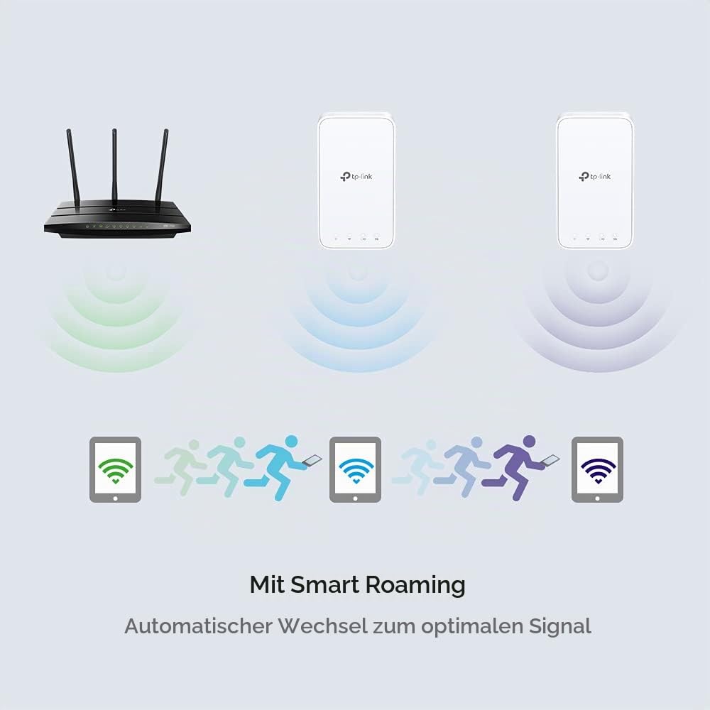 Telekom Speed Home WLAN für Ihr Starkes & stabiles Heimnetzwerk I Wi-Fi 6 fähiger Verstärker mit Mesh-Technologie für optimale Internet-Abdeckung & TP-Link RE230 WLAN Verstärker Repeater AC750