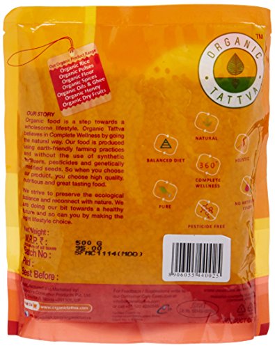 Image of Organic Tattva Yellow Moong Dal Split 500g | Protein-Rich Pesara Pappu Easy-to-Digest Dal for Daily Cooking | Pure, Unpolished & Organic Homestyle Pulses (Pack of 2)