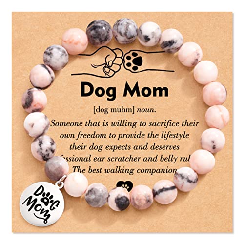 Tarsus Dog Mom Gifts for Women, Dog Mom Christmas Mothers Day Gifts, Best Dogs Lover Charm Bracelet Gift for Women