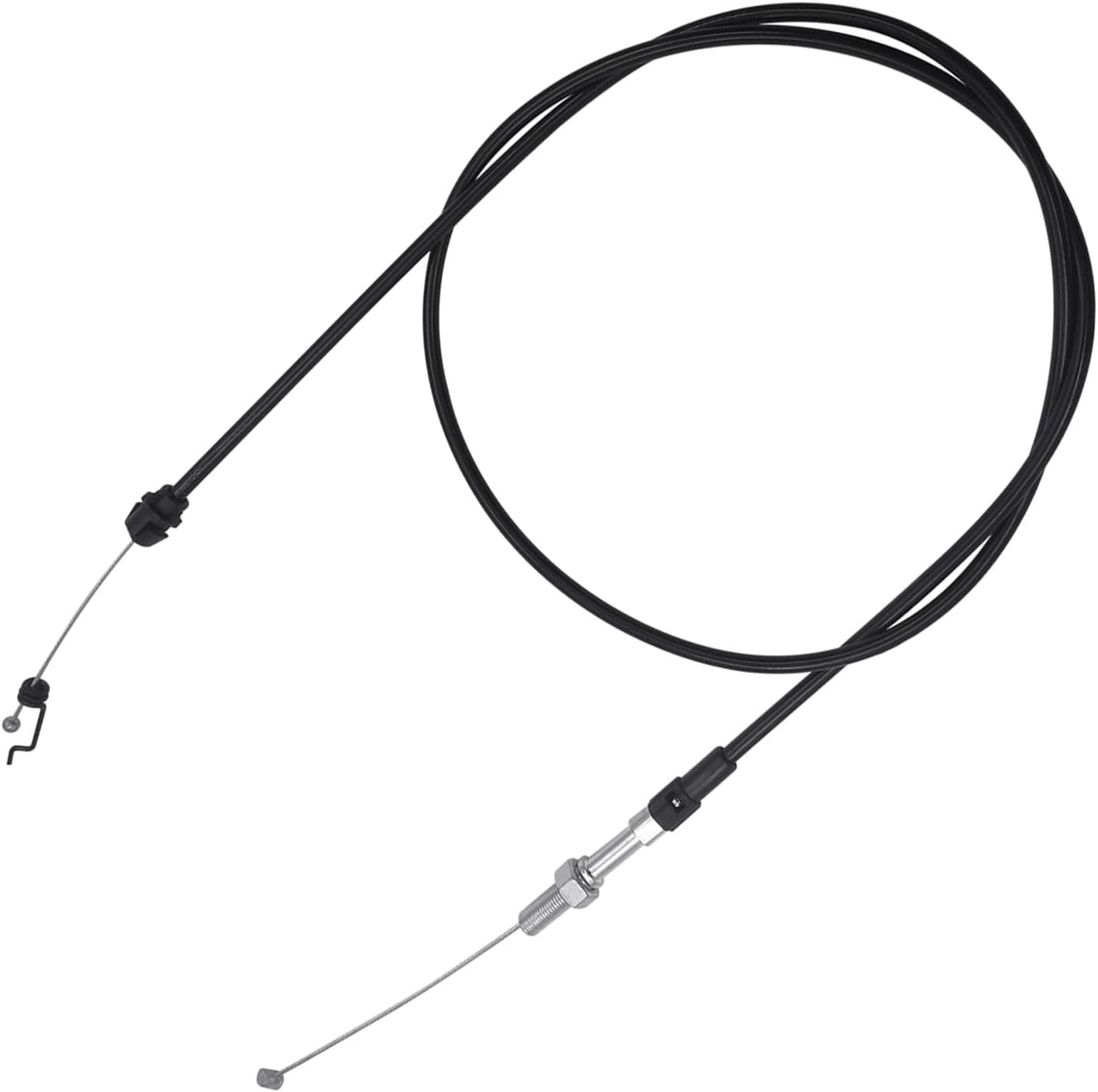 Walk-Behind Mower Control Cable 587421102 | Replacement Assembly with Spring Hook End for Propulsion Gear Service on Selected Units