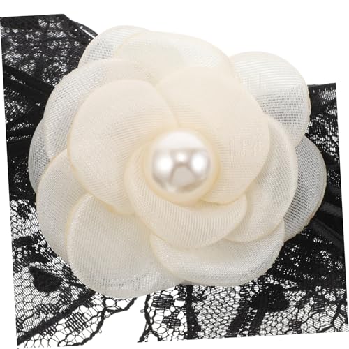 Broche Nœud Dentelle Noire minkissy : Épingle Vintage pour Robe et Pull - 3