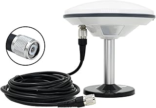 STARF-107 L1 L2 GNSS-RTK antena GPS, resistente à água para topografia agrícola com base magnética M90SD cabo TNC/SMA de 5 m (antena cabo TNC)