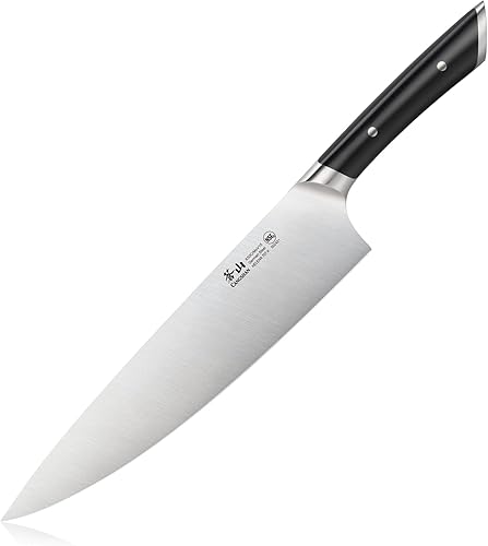 Vista 13 de Cangshan HELENA Series Cuchillo de chef forjado de acero alemán (negro, 6 pulgadas) Negro -,Blanco