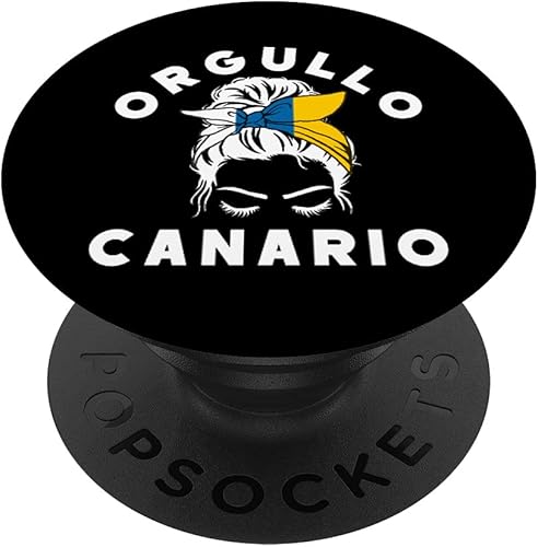 Orgullo Canario Bandera de Canarias Flag Messy Bun Headband PopSockets Swappable PopGrip