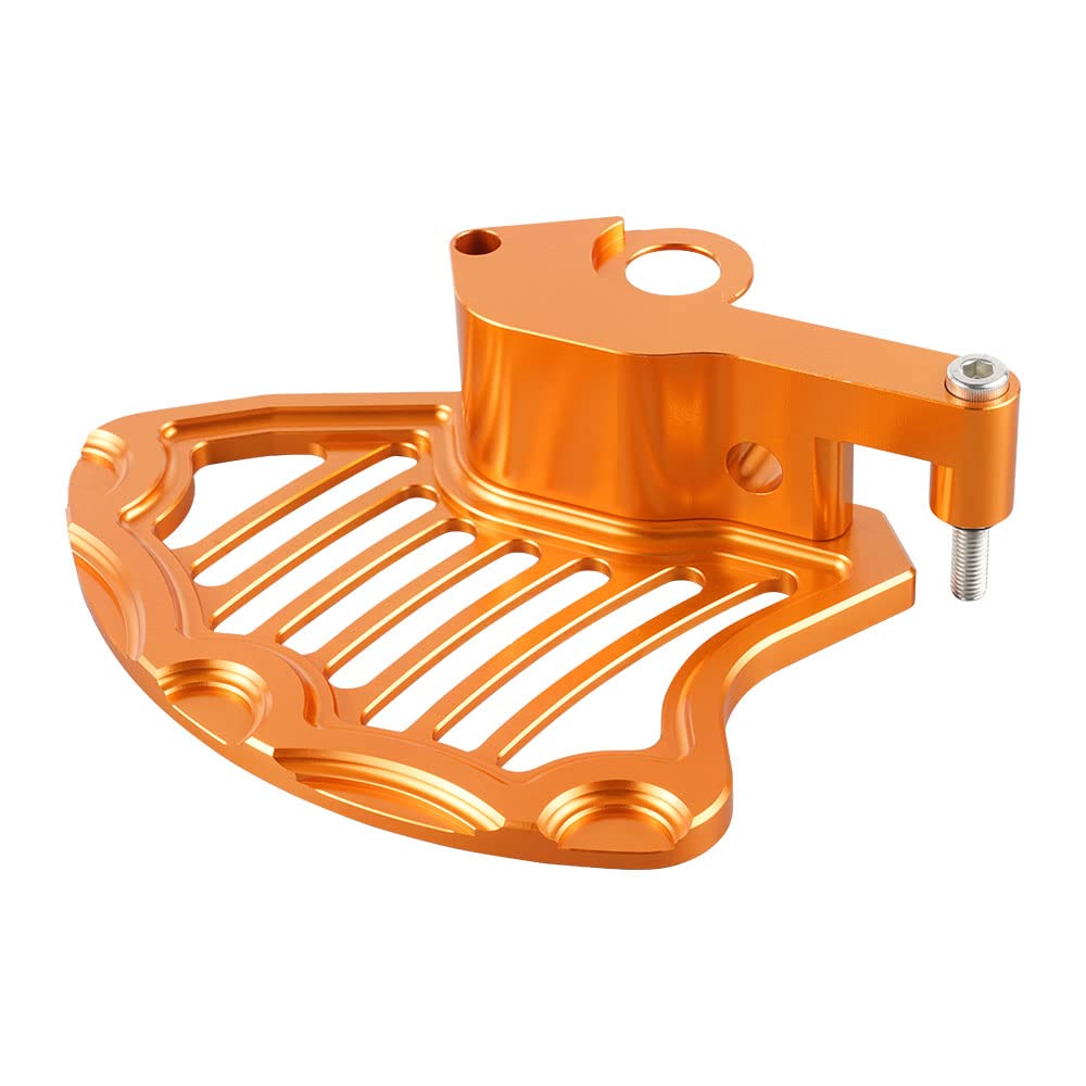 NICECNC Protezione Del Disco Del Freno Anteriore Arancione Compatible with 125-450 XC XCF SX SXF 2015,125-500 SX SXF XC XCF EXC EXCF XCW TPI SD 6D 2016-2023,See Fitment