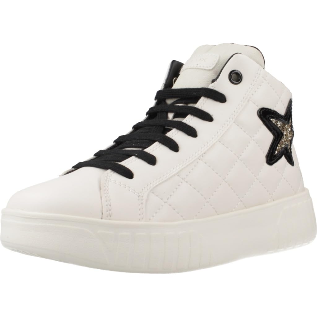 Geox J MIKIROSHI Girl A Sneaker, 0.5 UK White