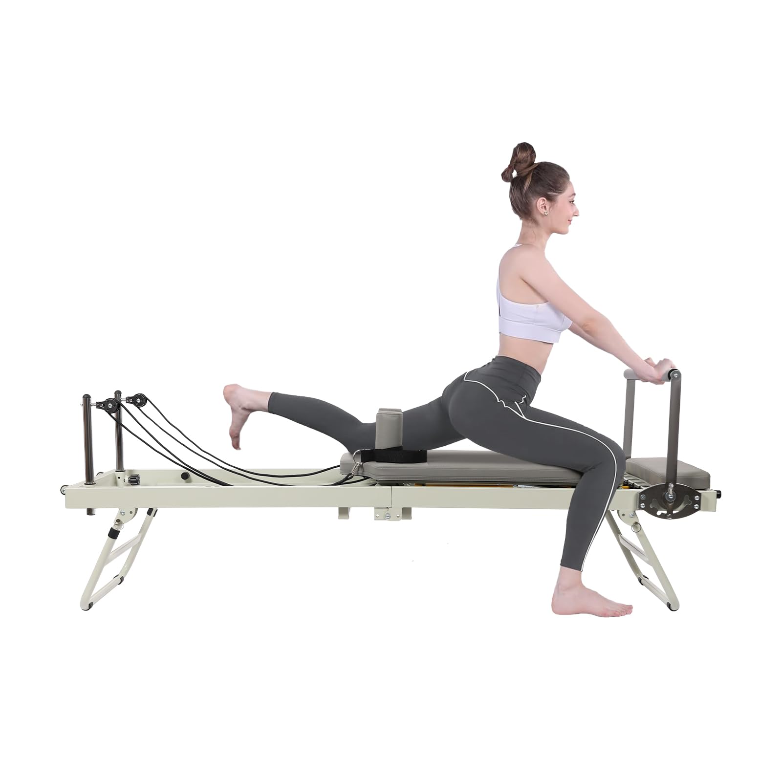 Amazon.com : Pilates Reformer, Foldable Pilates Reformer