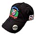 Adjustable Vintage Cap Dominican Republic Shield and Flag Cap (Black/Shield Full Color)