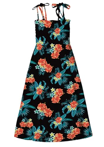 Image of SANGTREE Girls' Women's Summer Sundress Casual Smocked Floral Beach Holiday Dress, 18 Month - XL