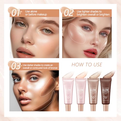 Loske Full Match Glow Foundation, Enhance Foundation Natural Glow, Professional Coverage For A Flawless Look thumb #4