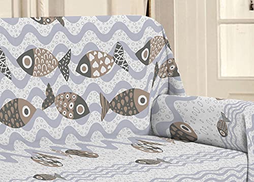 Telo Arredo Copritutto 100% Cotone Pensieri