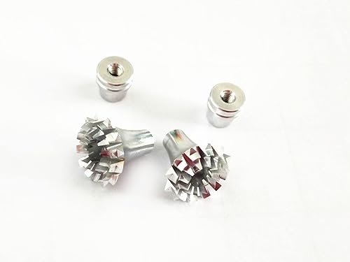 Miniatura 5 de ZHIPAIJI FrSky 3D M3 0.118in CNC aluminio cardán extremos de varilla transmisor, tapa antideslizante para FrSky Taranis Q X7 X9D Plus control remoto