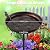 JBEIY 35In Metal Bird Bath for Outside, Garden Bird Bath with 5-Pronged Base, Vintage Freestanding Birdbath and Birdfeeder for Outdoor, Baths Feeder Bowl for Outdoors Garden Patio Yard Lawn Decor