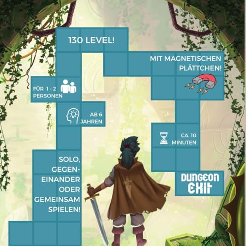 Dungeon Exit juego de mesa magnético para 1-2 jugadores miniatura 4