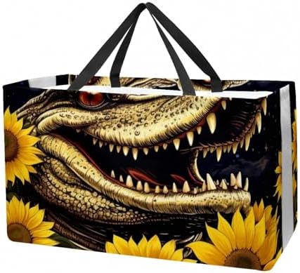 Shopping Tote Bags Flat Bottom Washable Sublimation Oxford Camping Halloween Kitchen Stand Up Big