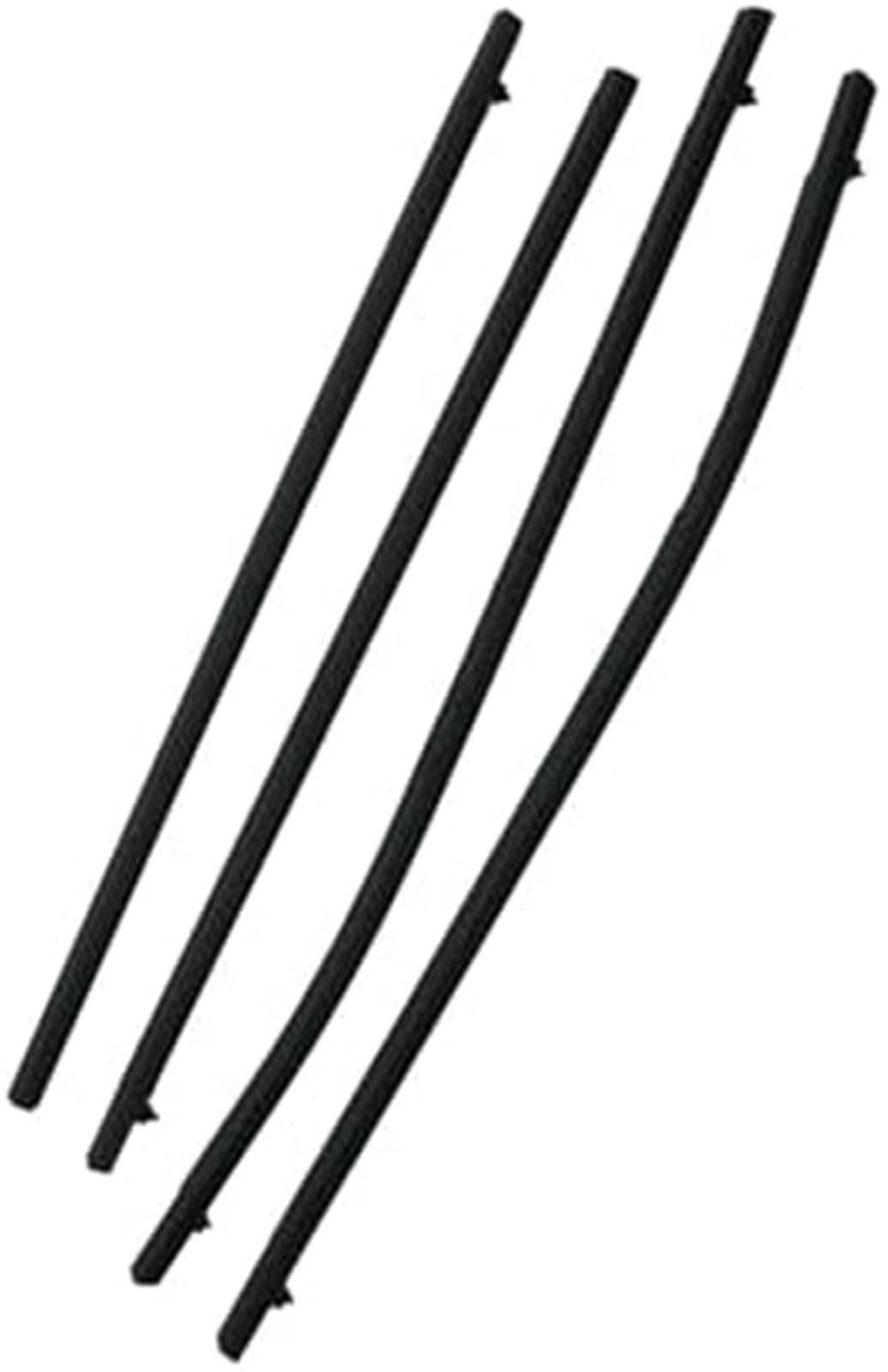 Car Interior Rubber Seal 4 szt. Uszczelka okna drzwi samochodu, dla Crider 2013-2018 Zestaw pasków uszczelniających formowania Akcesoria zewnętrzne A