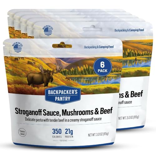 Backpacker's Pantry Stroganoff Sauce, Mushrooms, and Beef | 6-Pack