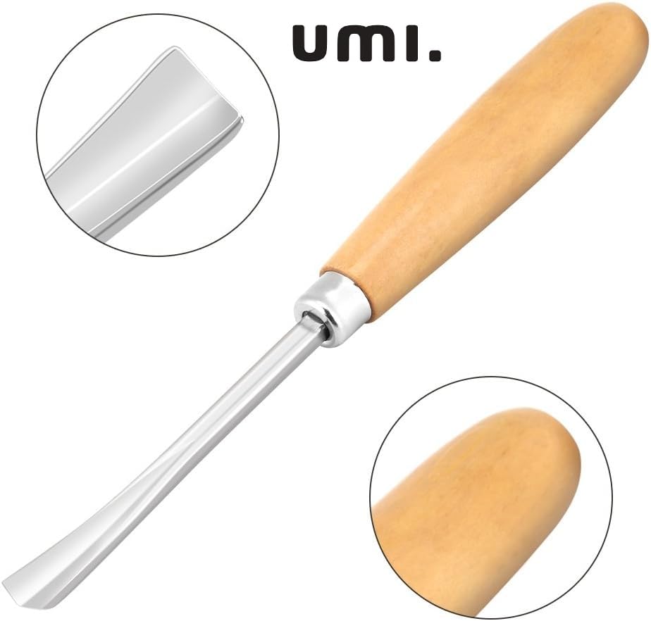 Amazon Brand - Umi 6 Piece Heavy Duty Wood Carving Chisel Set - Precision Crafting Tools for Home & Professional Use, Durable Steel Blades with Ergonomic Wooden Handles, Ideal for Carpentry 2