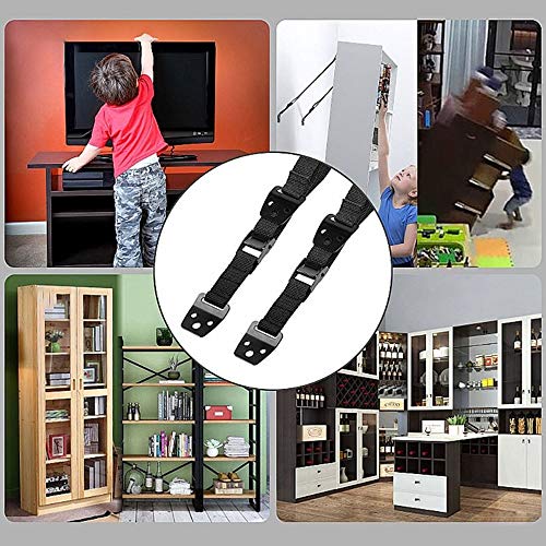 TV Kippsicherung Steelfever Protect Universal für Fernseher, 2 Stück