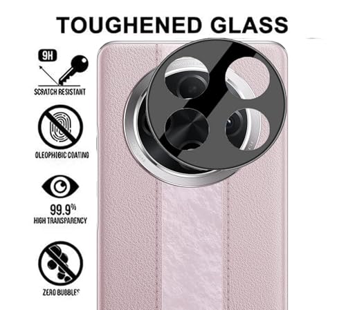 Image of ZARALA Glass Camera Lens Protector For OPPO F27 Pro 5G [9H Hardness] [6D Lens Protector ] [Easy Installation] Black