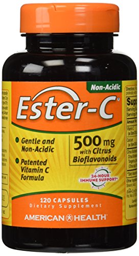 American Health Ester-C with Citrus Bioflavonoids Capsules - 24-Hour Immune Support, Gentle On