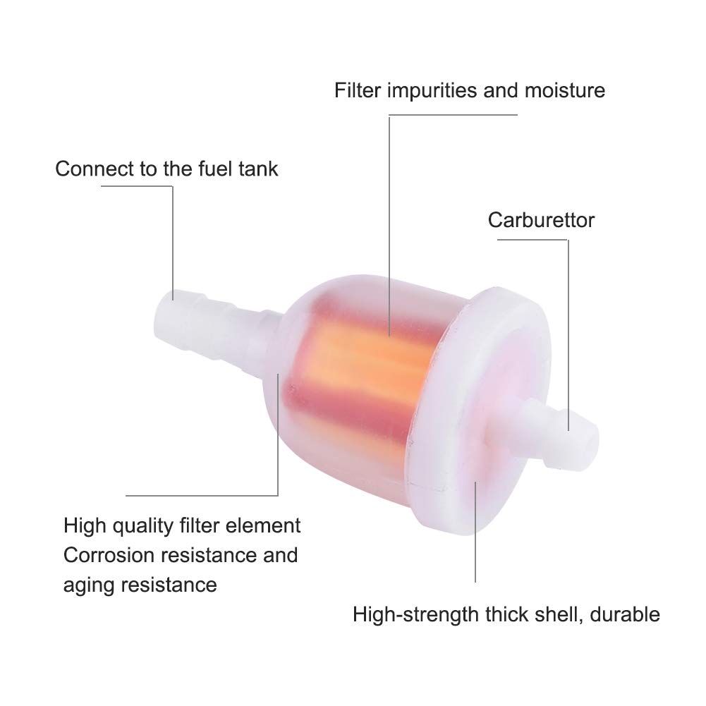 Buy Gasoline Fuel Filter Kit, Universal Motorbike Inline Fuel Filter