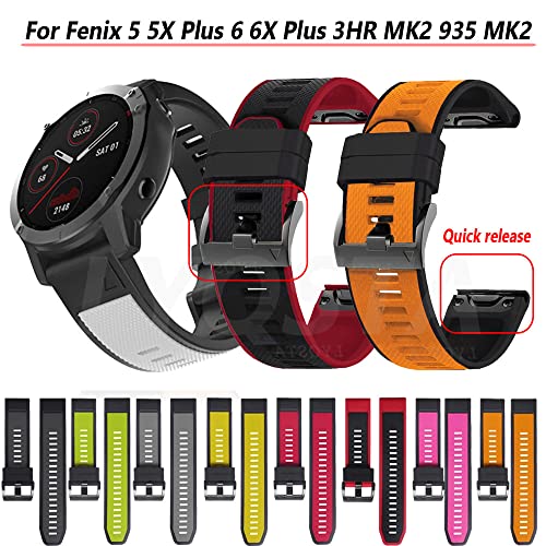 Correa de silicona resistente para Garmin Enduro con ajuste impermeable de 26 mm 2