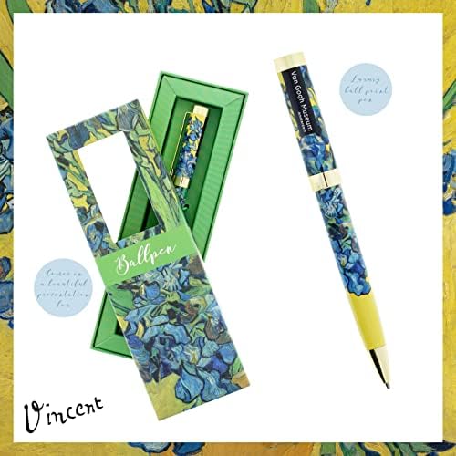 Blueprint Collections Van Gogh Ballpen | Writing Pen | Gift Boxed Pen | Luxury Retractable Pen | Christmas & Birthday Gifts for Women and Men