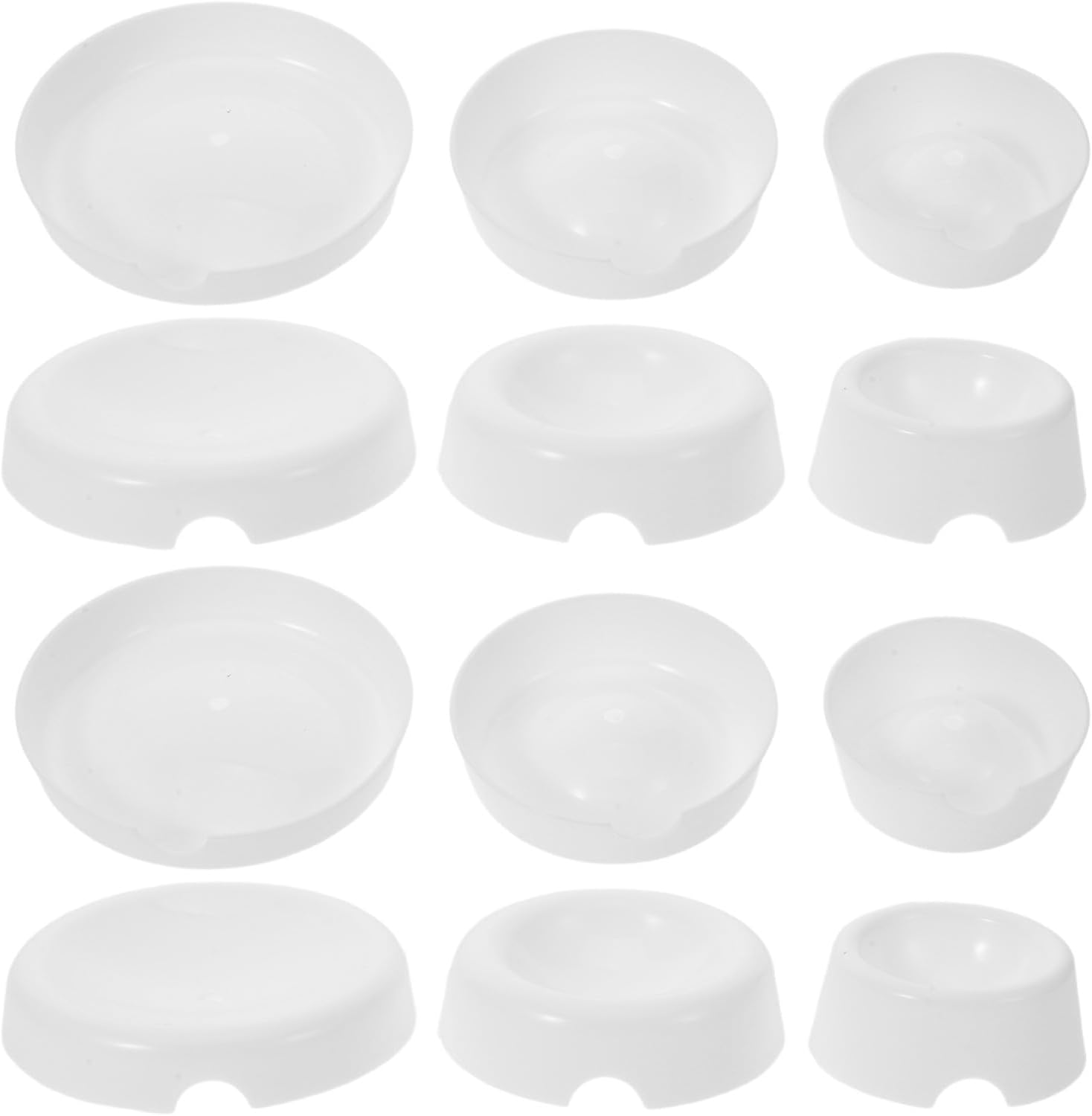 12pcs Fondant Flower Drying Tray Set, Button Shaped Plastic Cake Decorating Moulds for Fondant Flower Shaping and Modeling, Sugarcraft Tool for Indoor Cake Design