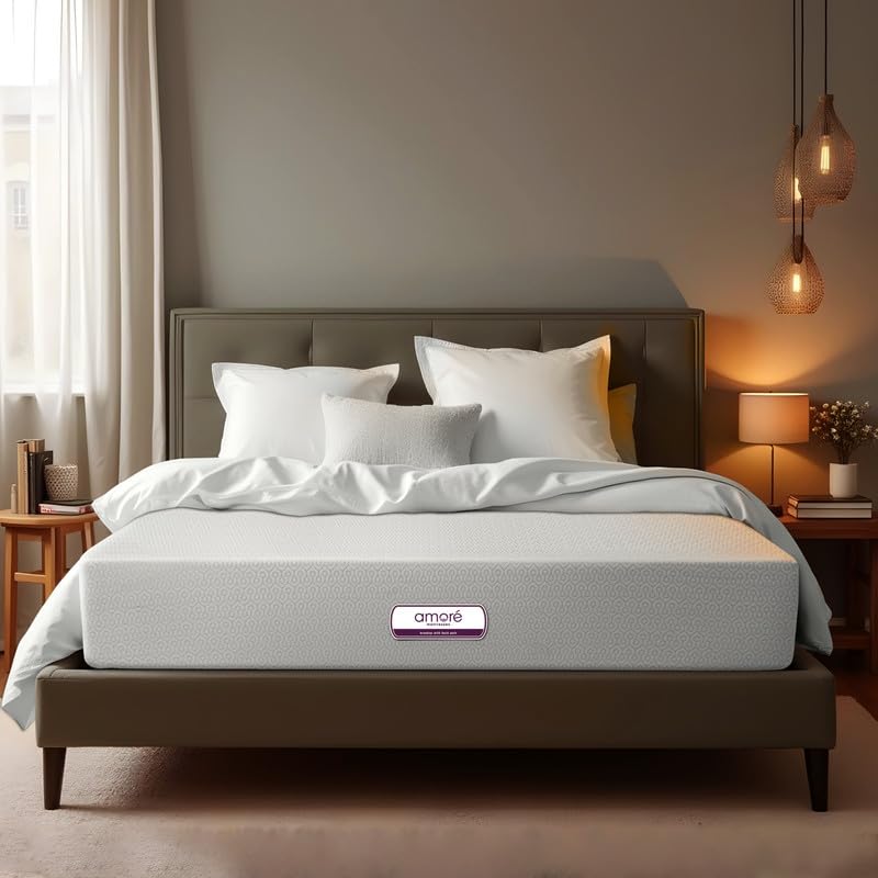 AMORE Essential 4 Inches Orthopaedic HR Foam Mattress | Single Size (72x36x4) | Plush Support | CertiPUR-US Certified | CertiGuard Technology | Durable & Comfortable-image-33