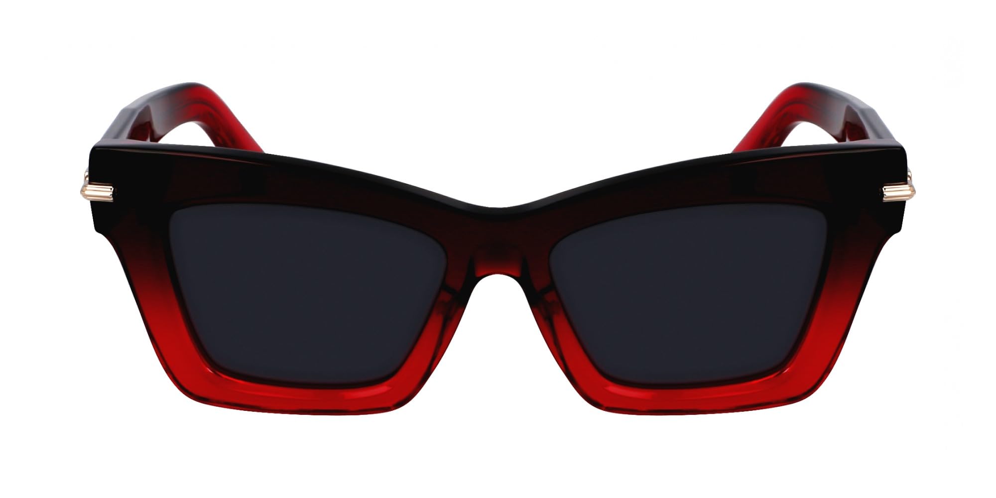 FERRAGAMO Unisex SF2031S Sunglasses, Gradient Dark Red Trasparente, 52, Gradient Dark Red Transparent, 52