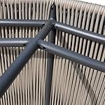 OUTLIV. Maranello 2-Sitzer Sofa Stahl & Rope Schwarz/Grau
