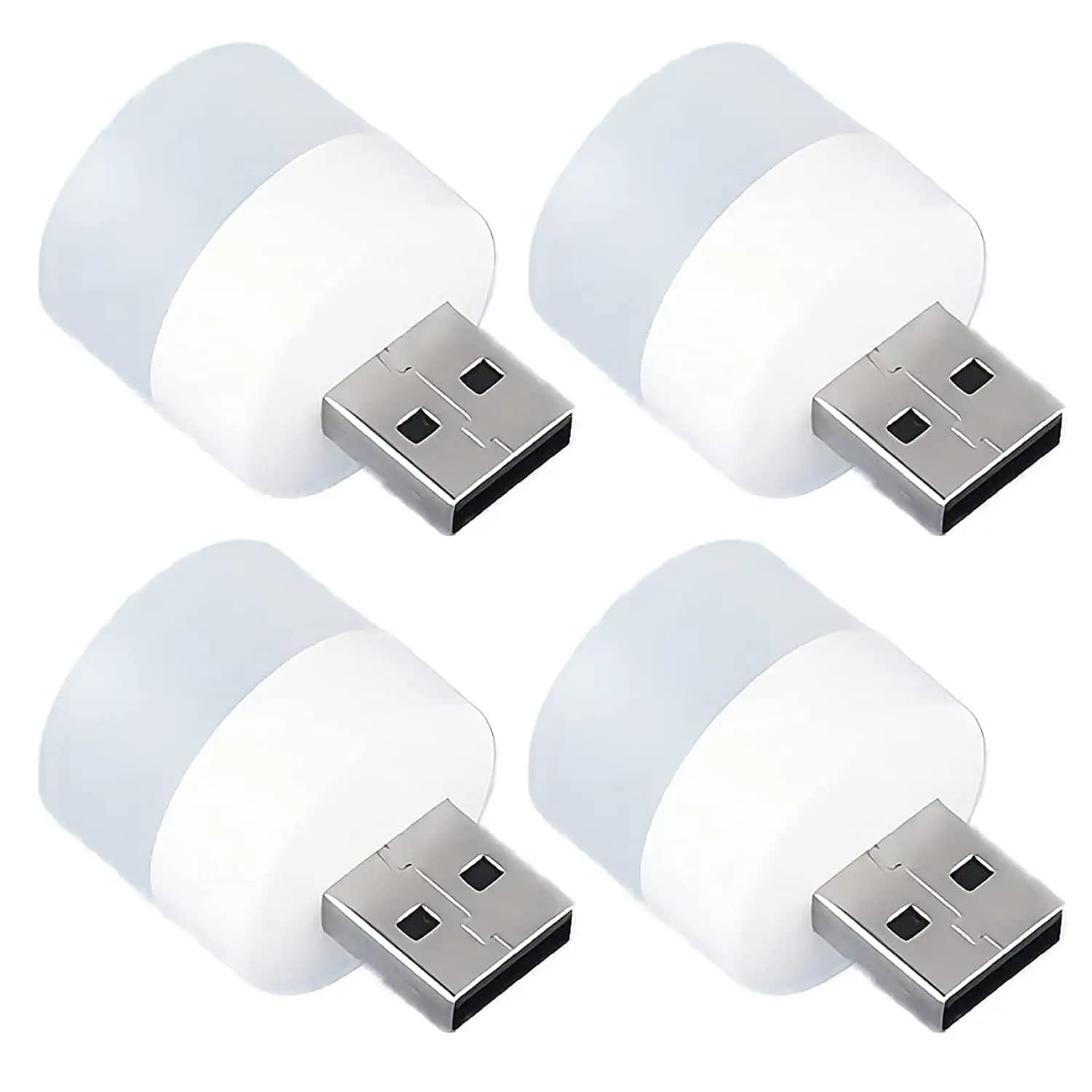SP Plug in LED Night Light Mini USB LED Light Flexible USB LED Ambient Light Mini USB LED Light, LED Portable car Bulb, Indoor, Outdoor, Reading, Sleep (4 pcs)-image-8