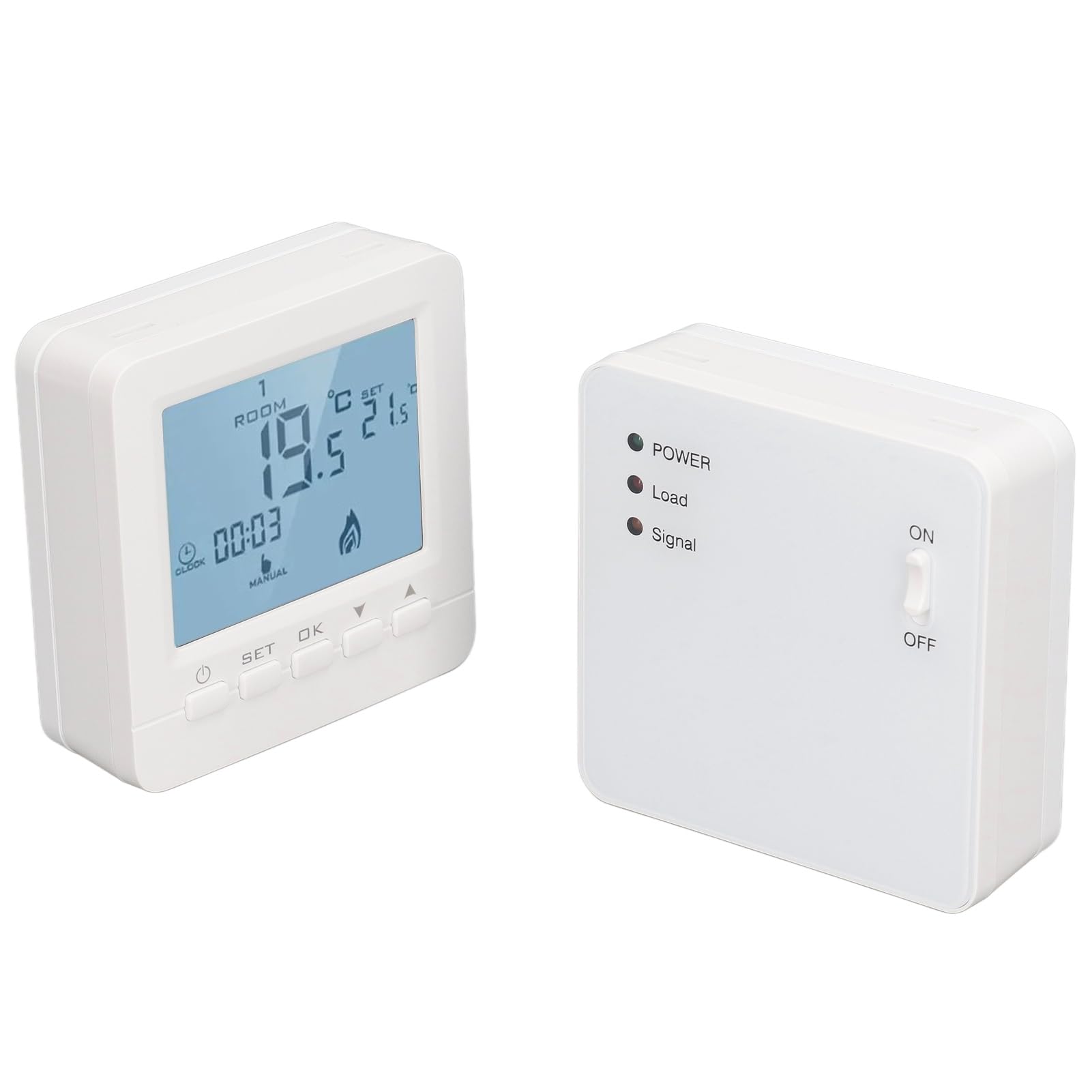 Termostato Programmabile Intelligente Wireless RF Controllo Riscaldamento Elettrico 230V per Casa Smart Termostato Digitale Controllo Temperatura Ambiente